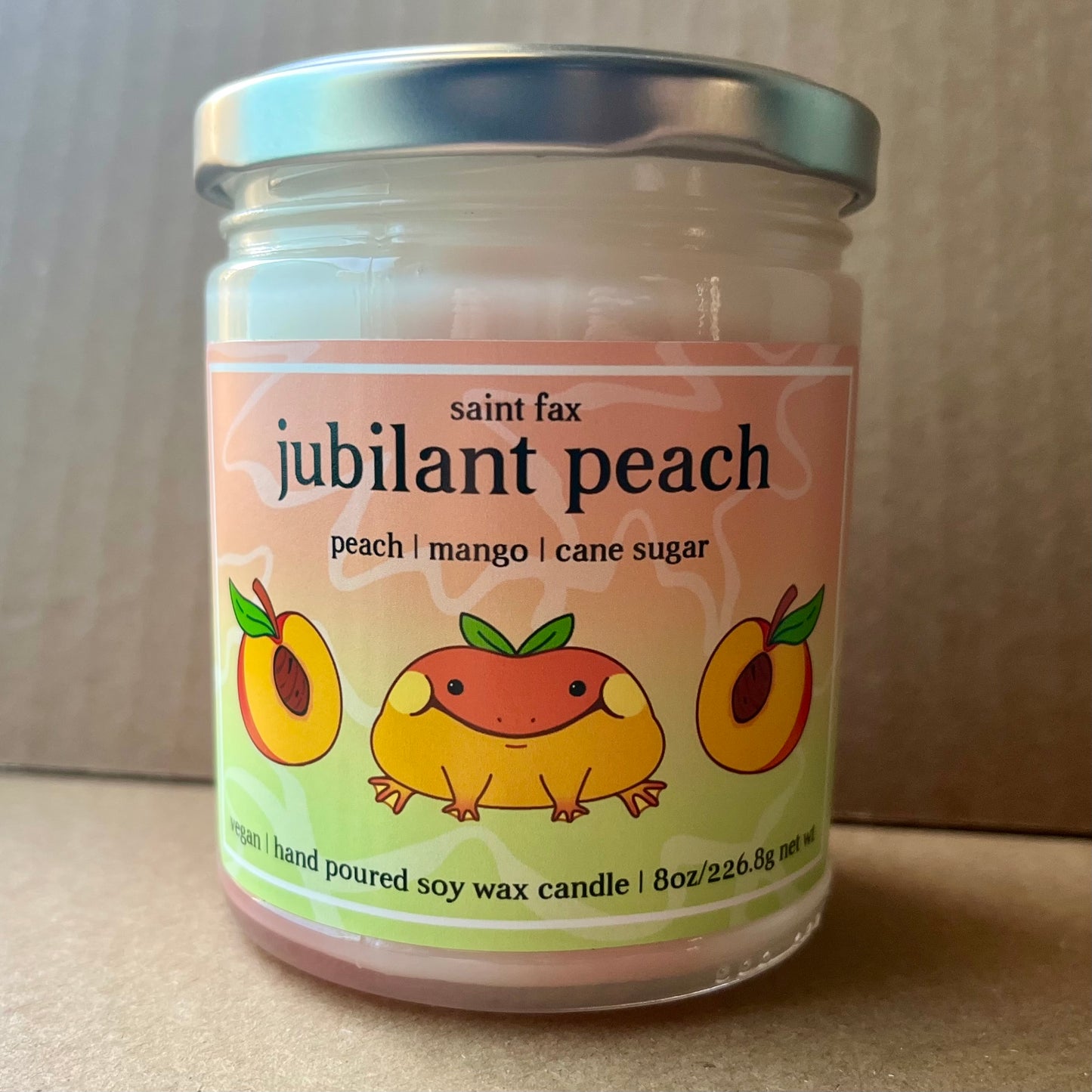 Jubilant Peach Candle