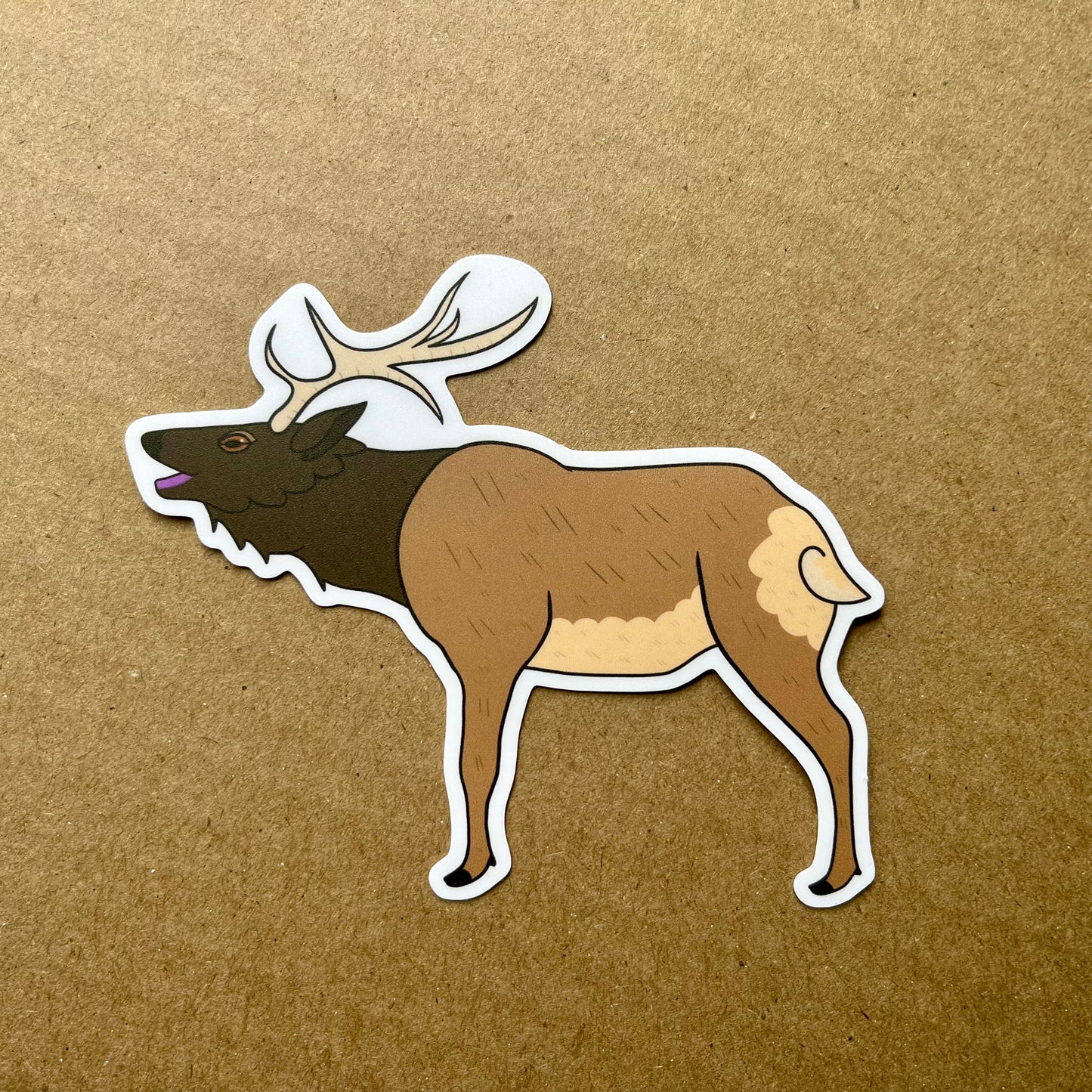 Tule Elk Glyph Sticker