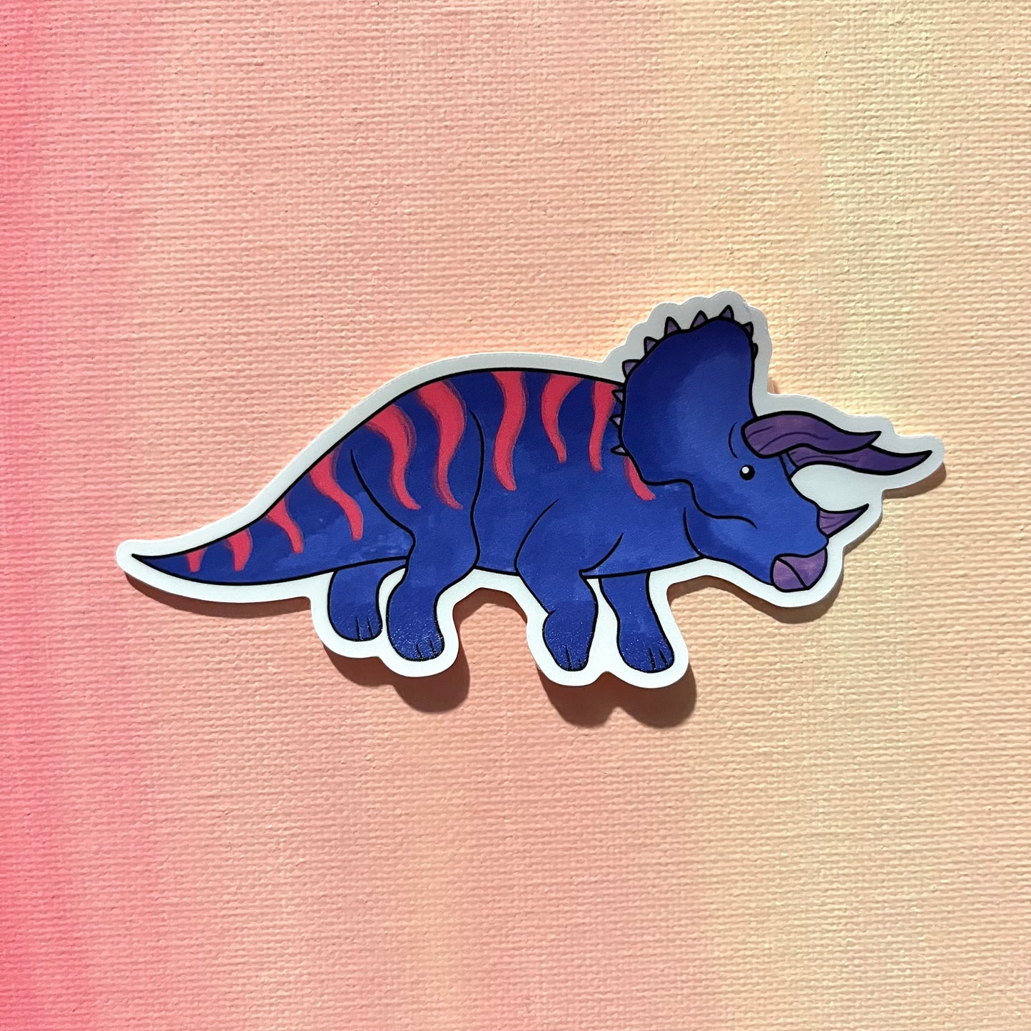 Pride Dinosaur Sticker: Bi-ceratops