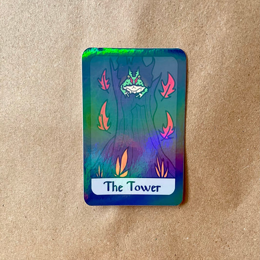 Tarot Frog - The Tower