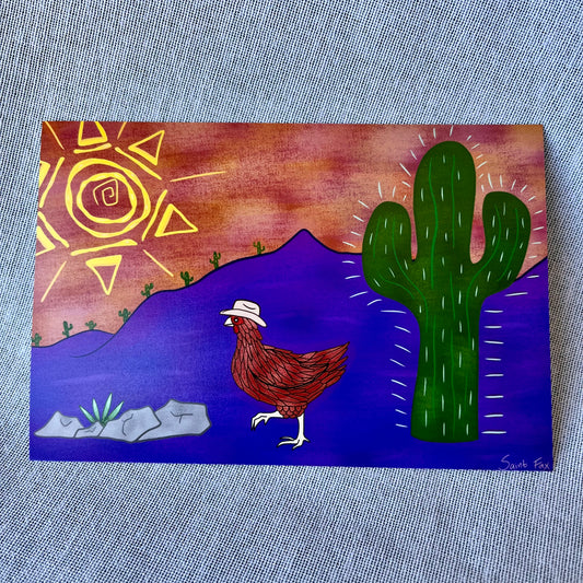 Desert Chicken Print